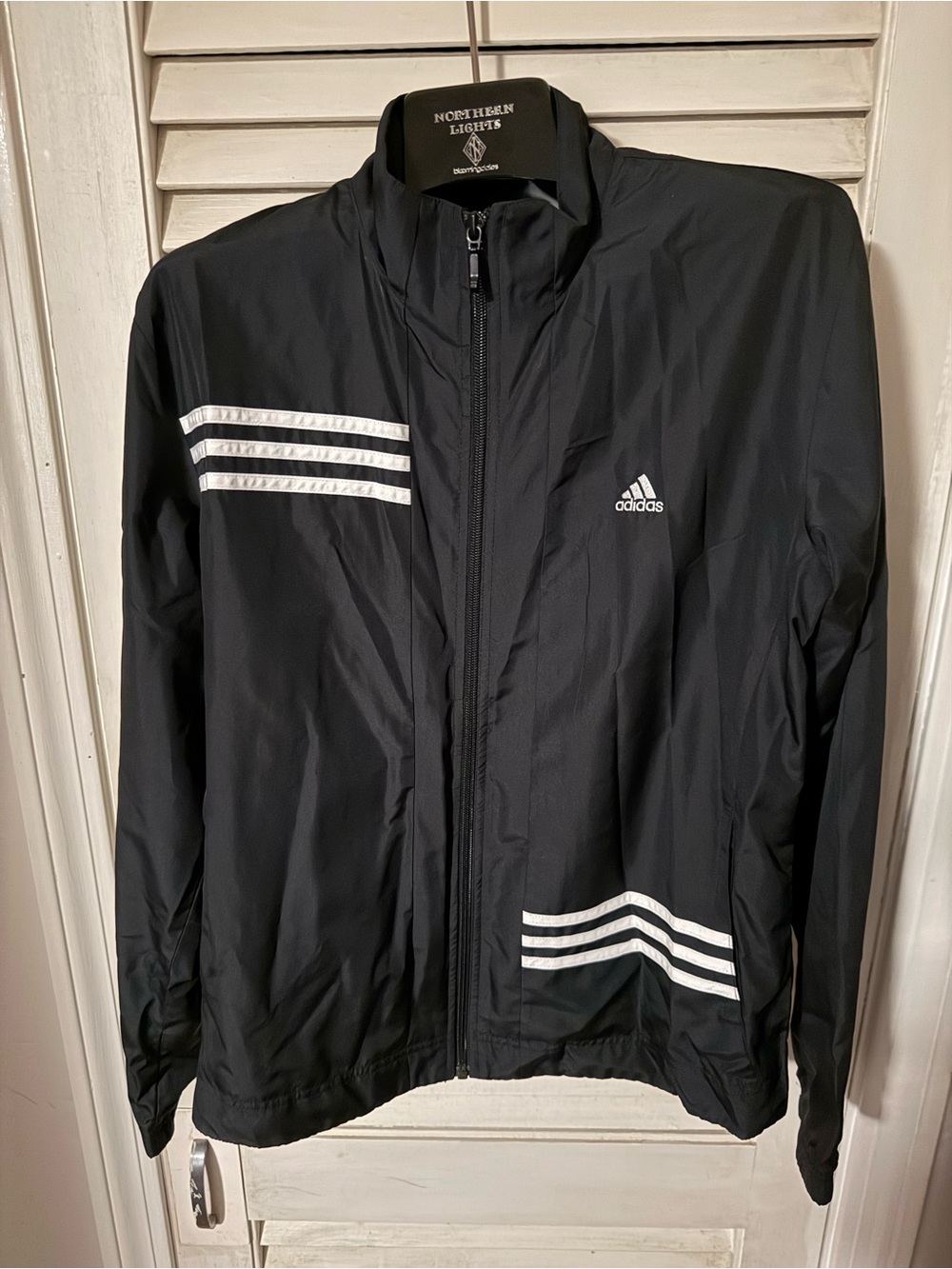 Adidas Y2K Vintage Wind Track Jacket Black Large